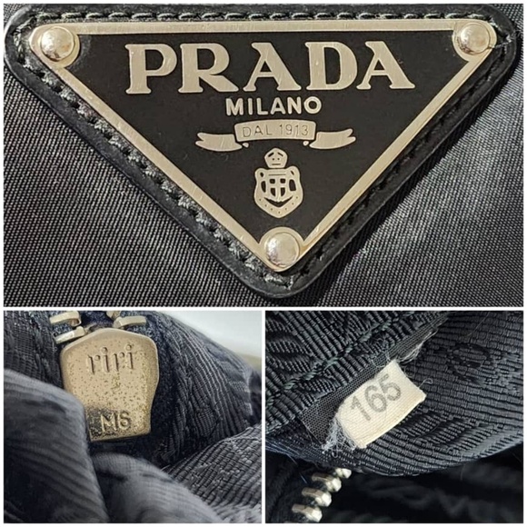 Authentic PRADA Tessuto Nylon Saffiano Sacca Shoulder Bag Black - Picture 14 of 16